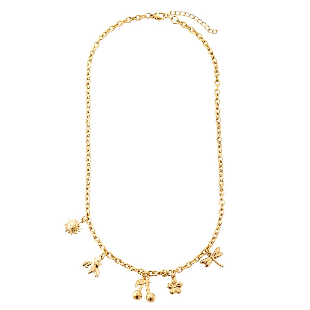 Vielseitige Many Charms Halskette mit charmanten Anhängern für jedes Outfit.