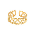 Stilvoller Many Hearts Ring – elegantes Design mit Herzmotiv.