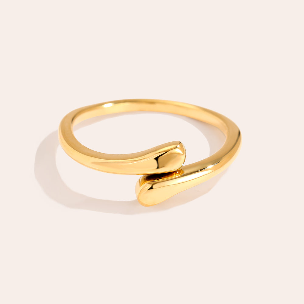 zarter Mini Drops Ring mit tropfenförmigem Design