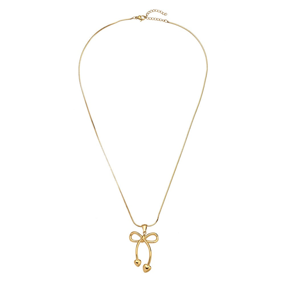 Modern Bowtie Halskette mit elegantem Design für einen stilvollen Look.