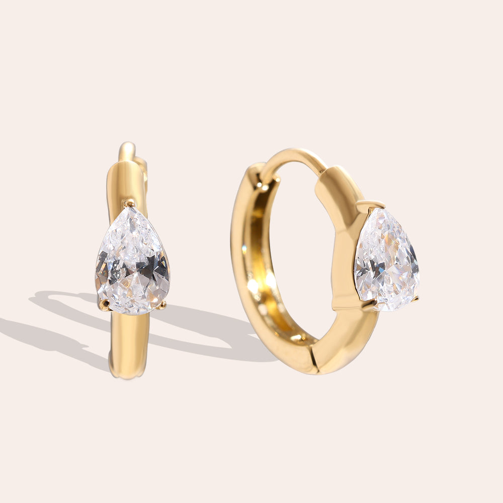 Drop Hoop Ohrringe – Zeitlose Ohrringe für einen modernen Look