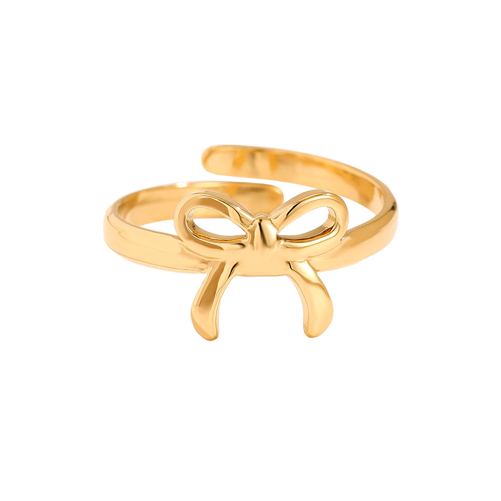 Schlichter Ring mit Schleifen-Design