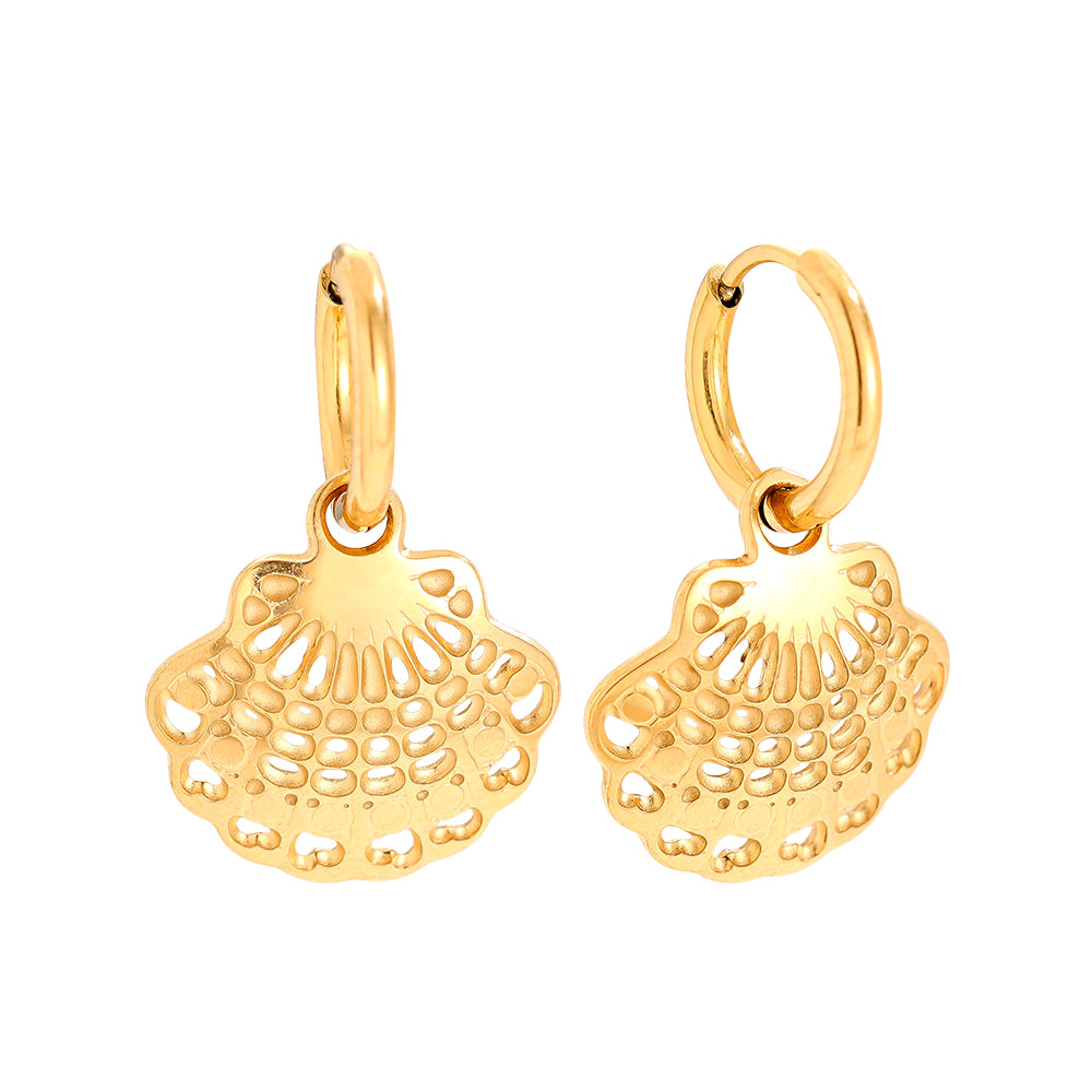 Maritimer Ohrschmuck im Muschel-Design für Damen