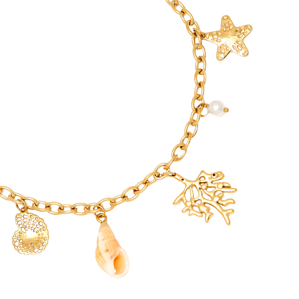 Feine Damenhalskette inspiriert vom Ozean