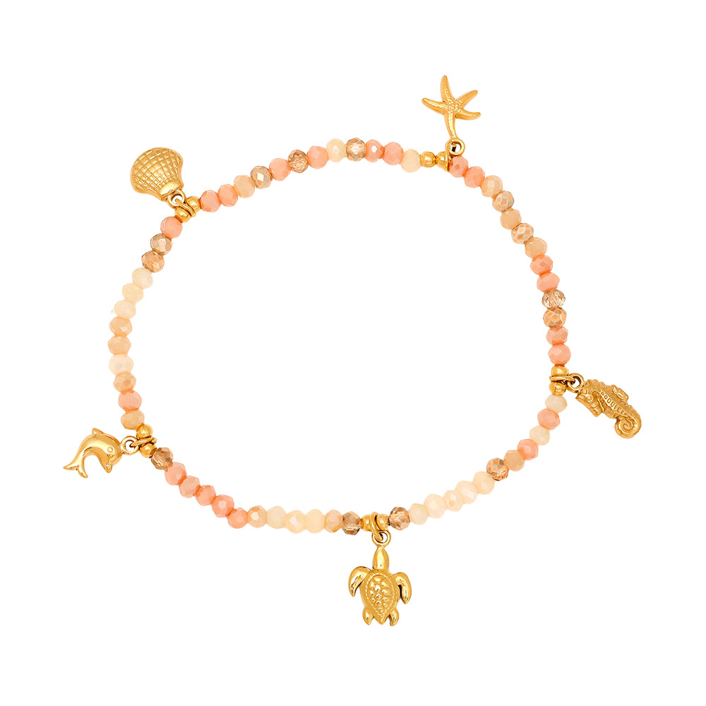 Ocean Life Crystal Armband mit Kristall-Details