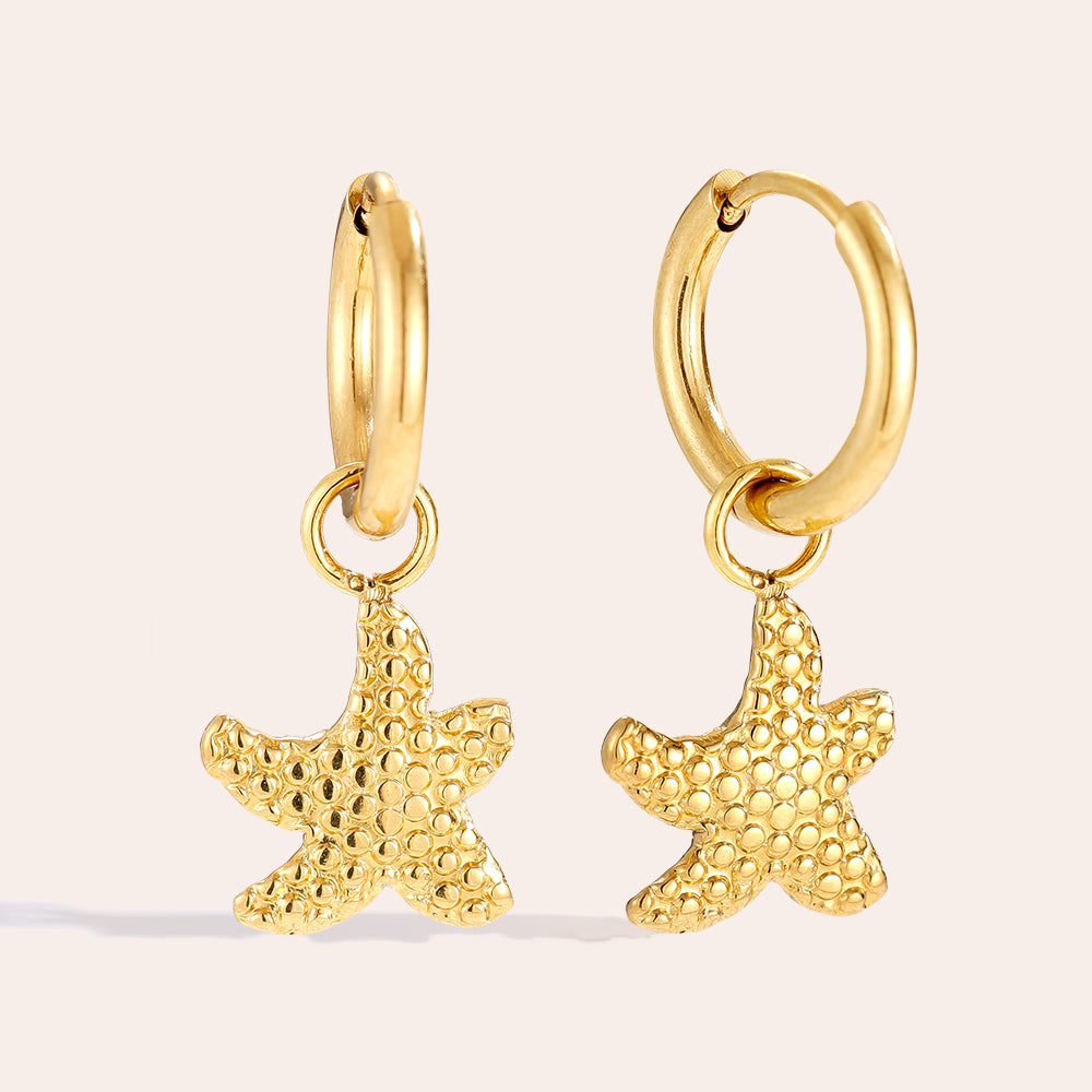 Sea Star Ohrringe mit elegantem Meeresstern-Design für einen stilvollen Look.