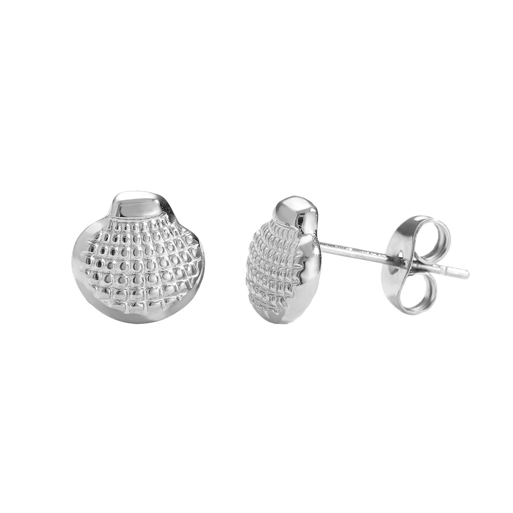 Stilvolle Clam Ohrstecker im Muscheldesign, die deinem Outfit einen natürlichen Akzent verleihen.