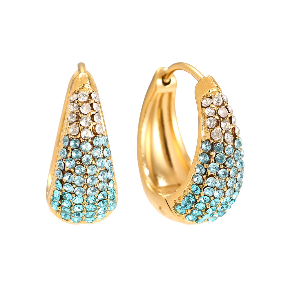 Diamond Oval Ohrringe in ovaler Form – modern, schlicht und stilvoll