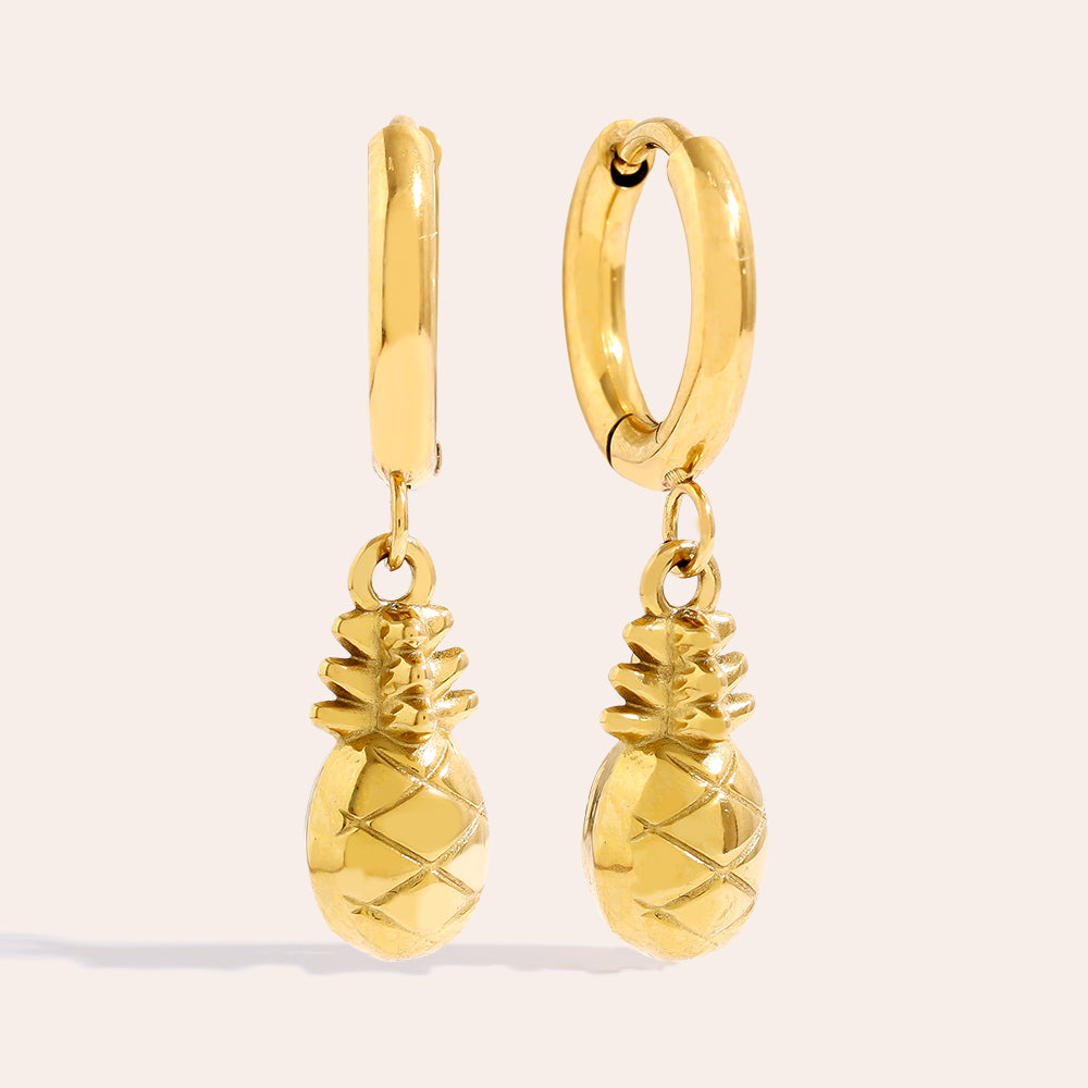 Fruchtige Pineapple Ohrringe im neuen Design – trendiger Schmuck für jeden Look