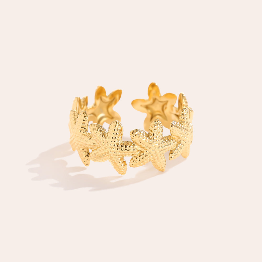 Ring im Sea Star Look – stilvoller Schmuck für Damen