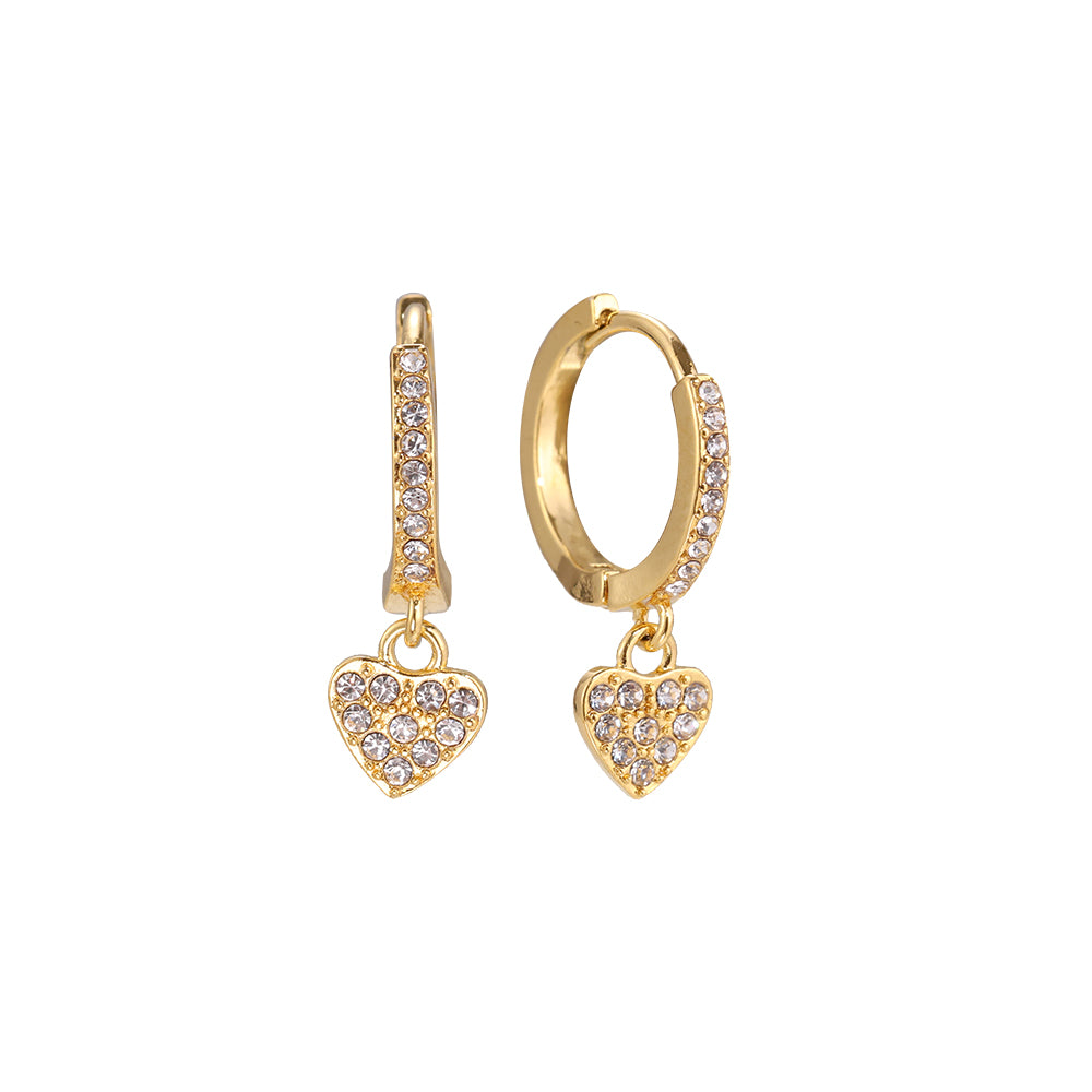 Diamond Heart Ohrringe – Elegante Ohrringe mit Herz-Design für einen romantischen Look