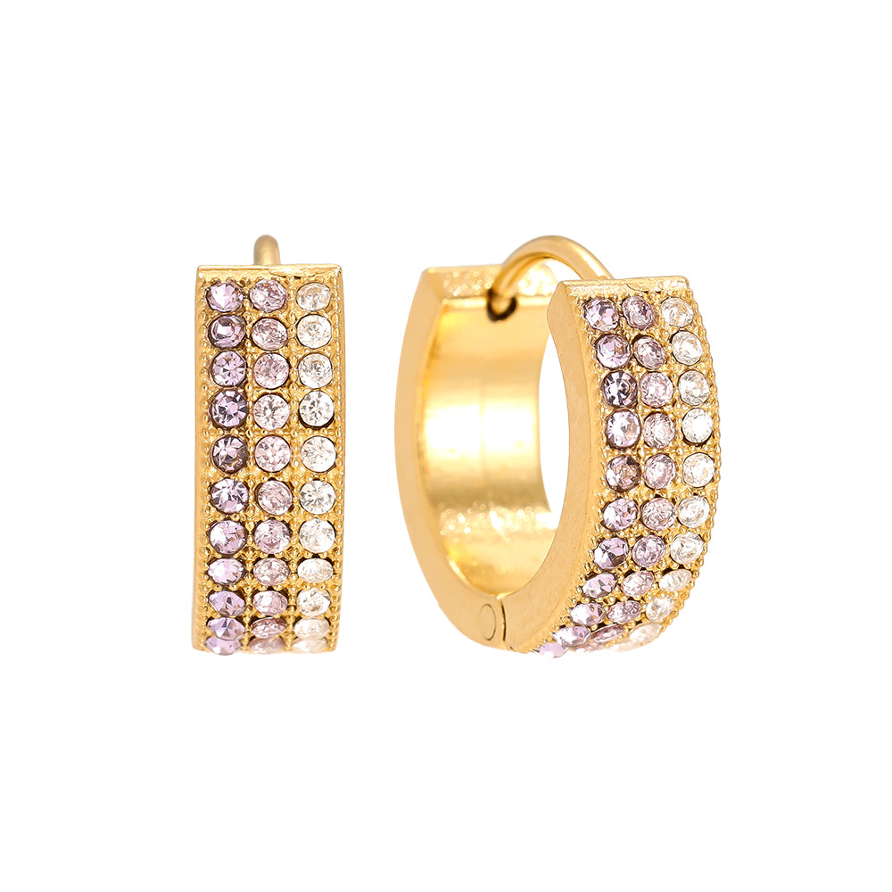 Runde Diamond Hoop Ohrringe – zeitlose Creolen für deinen Schmuckstil