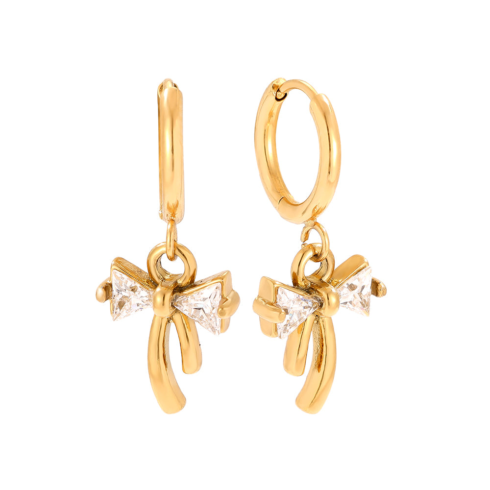 Elegante Schleifen Ohrringe aus hochwertigem Schmuck