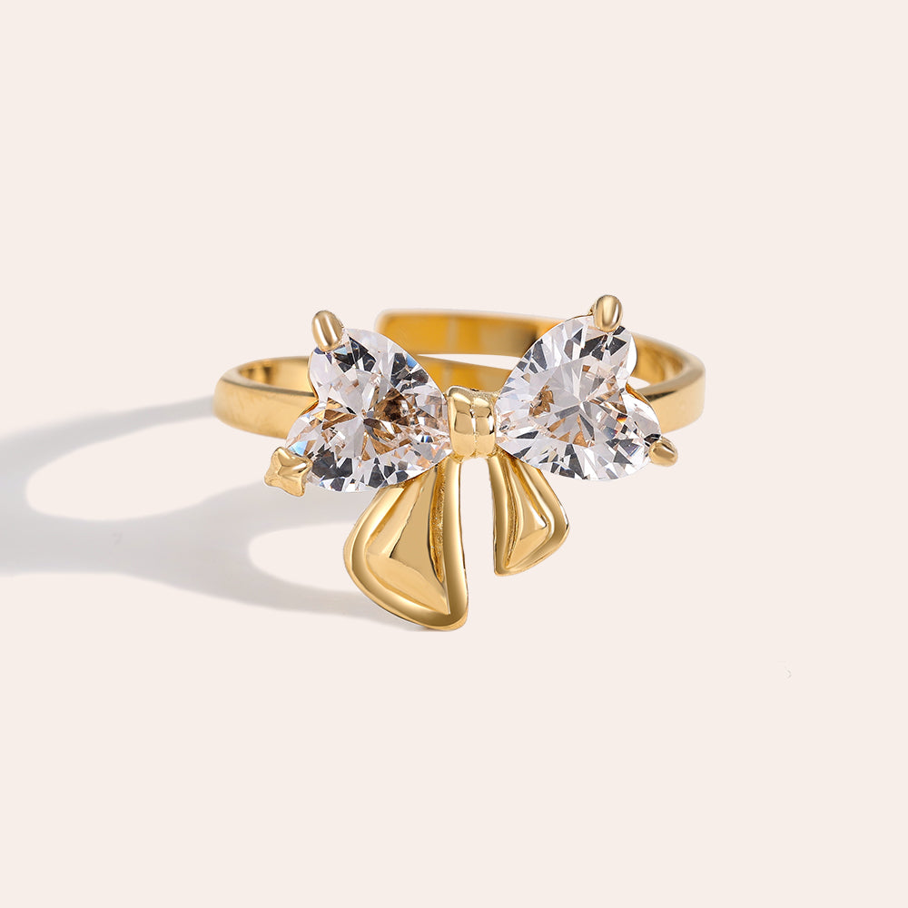 Bowtie Ring – Zarter Ring mit feinem Schleifen-Motiv für einen stilvollen Auftritt