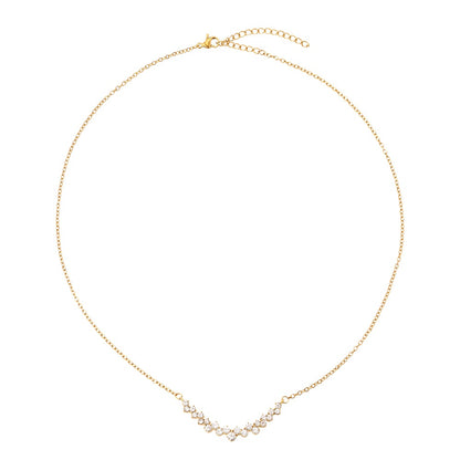Shaped Halskette mit modernem Design für einen eleganten Look.