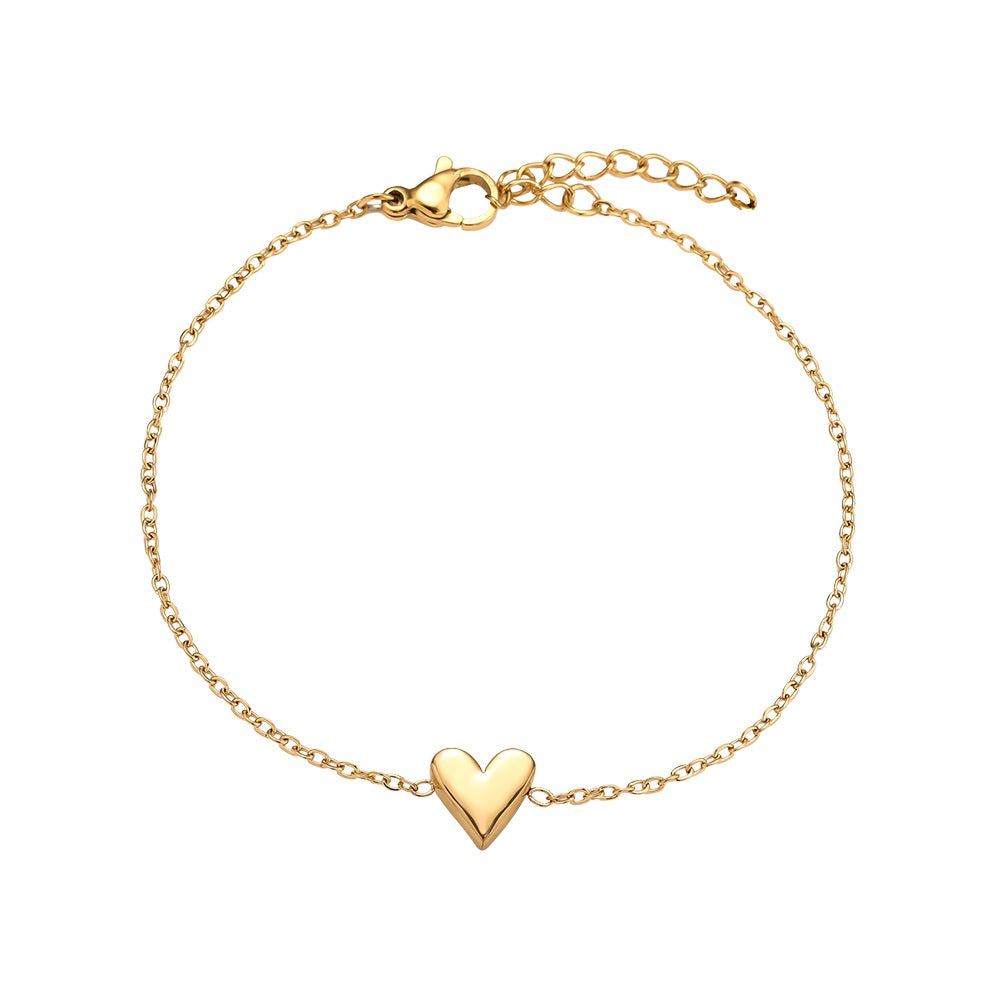Simple Heart Armband – Zeitloses Design für einen eleganten Look