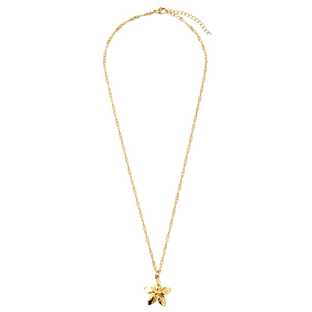 Zarte Single Flower Halskette mit einem filigranen Blumenanhänger für einen eleganten Look.