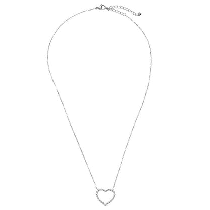 Single Heart Halskette mit einzigartigem Herz-Design für einen eleganten Akzent.