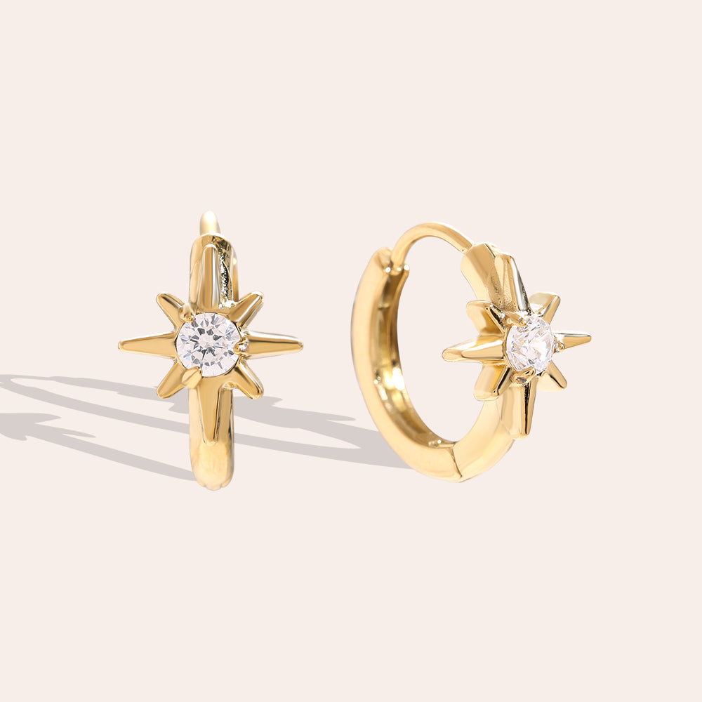 Modern Star Ohrringe – Stilvolles Accessoire für einen modernen Look