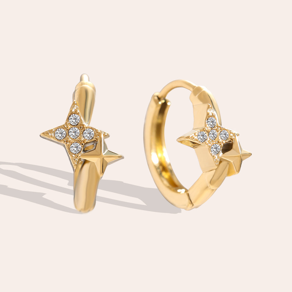 Pointed Star Ohrringe – Stilvolles Accessoire für elegante Outfits
