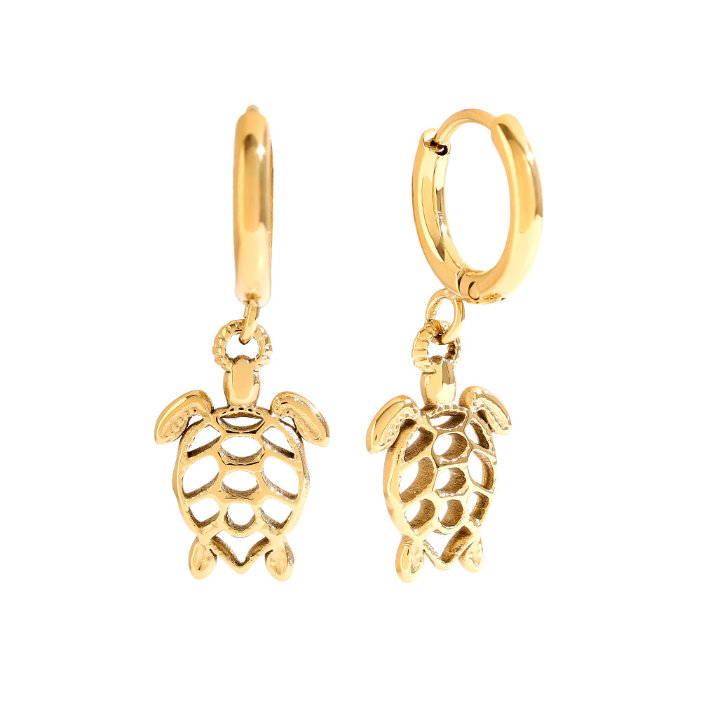 Die Sweet Turtle Ohrringe mit niedlichem Schildkröten-Design bringen eine verspielte Note in deinen Look.