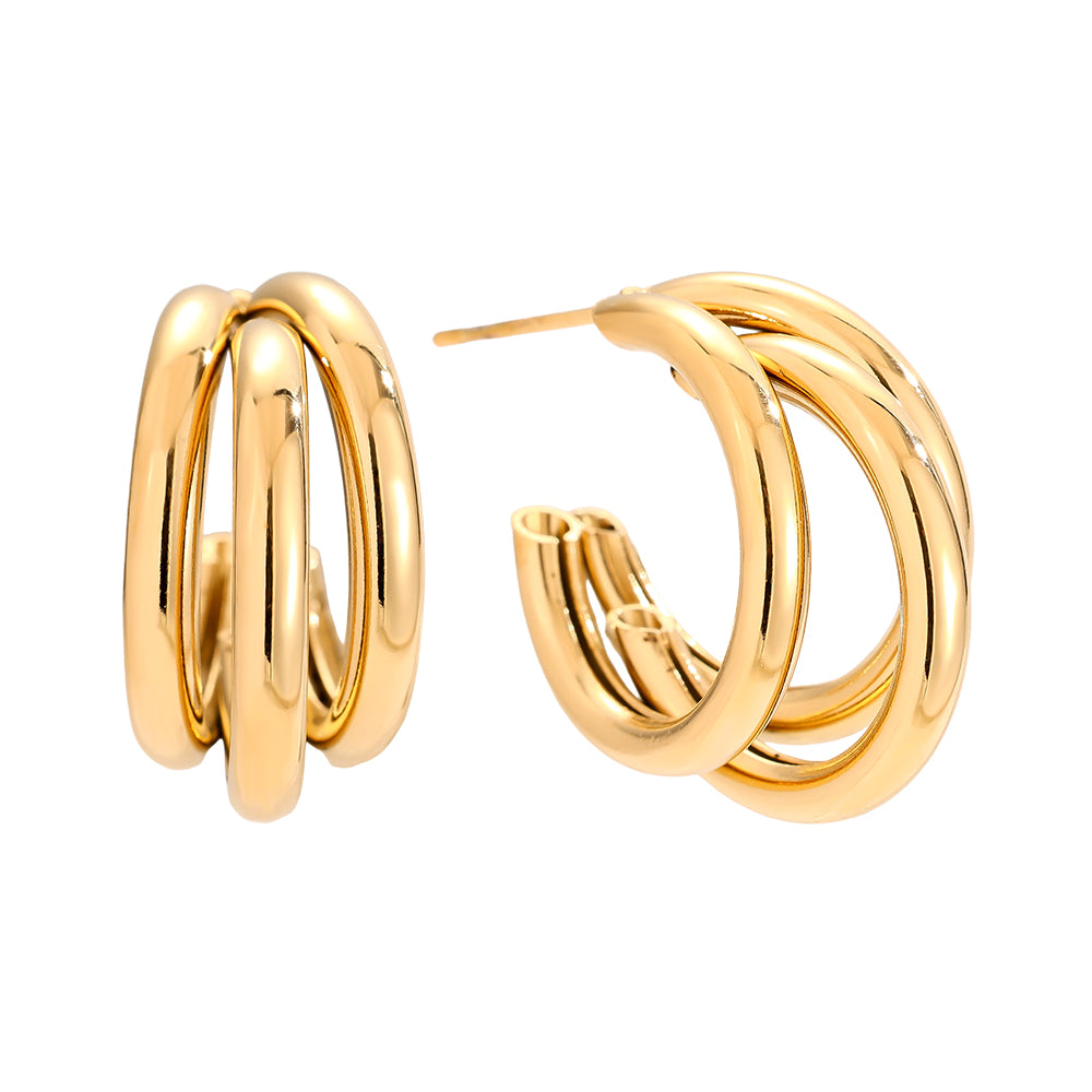 Three Hoop Ohrringe mit modernem Design für deinen Look