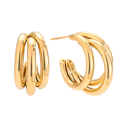 Three Hoop Ohrringe mit modernem Design für deinen Look