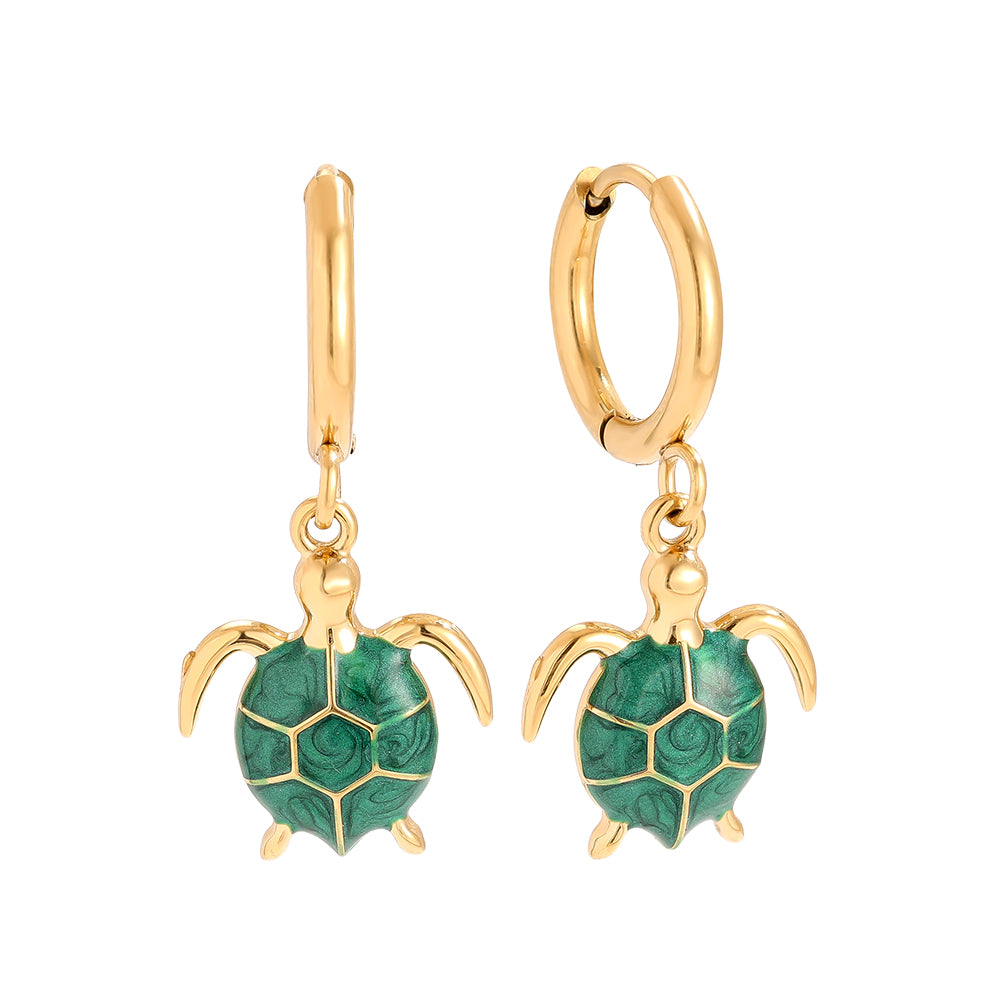 New Turtle Ohrringe mit stilvollem Schildkröten-Motiv