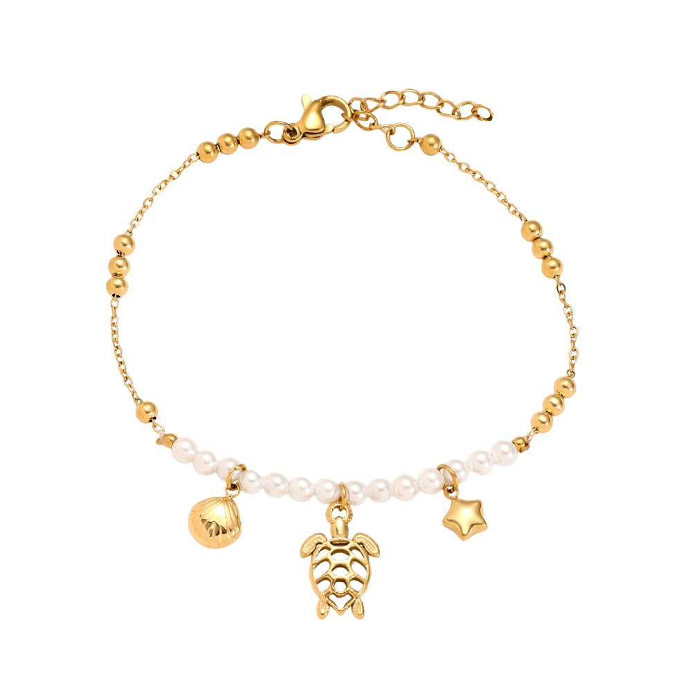 Turtle Shell Armband mit stilvollem Anhänger