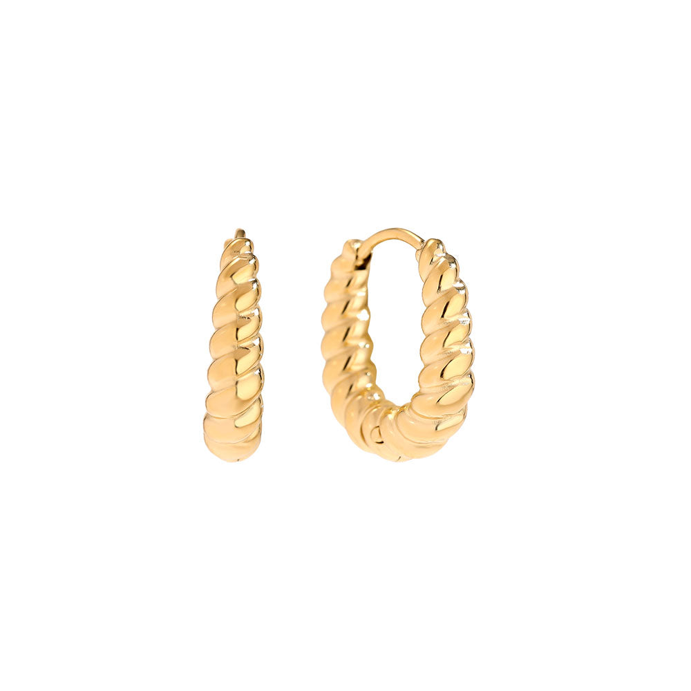 Twist Ohrringe mit elegantem Schwung für deinen Look