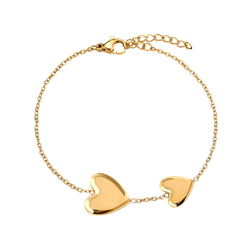 Zwei Herzen Armband – romantisches Design für jeden Anlass