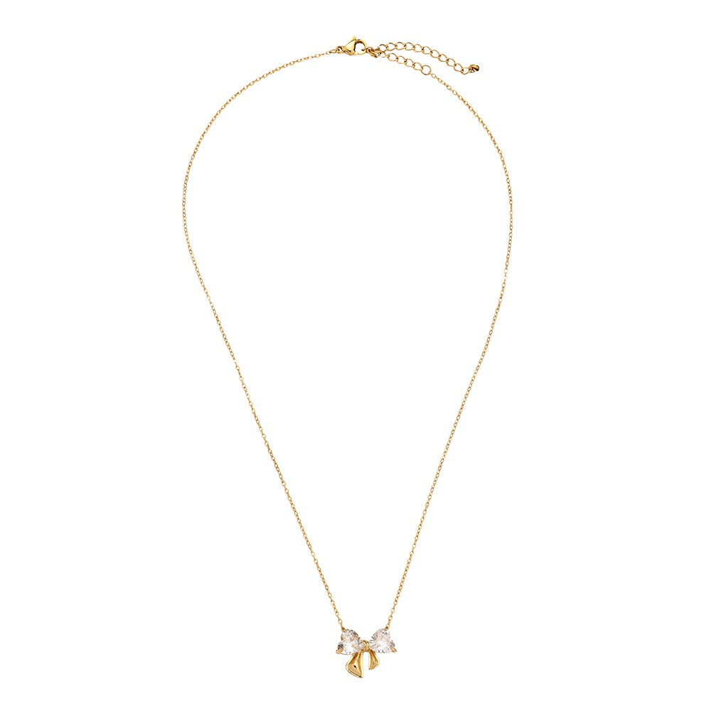 Vintage Bowtie Halskette mit elegantem Design für einen stilvollen Look.